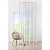 Perdea Mendola Fabrics, model Duete, etamina, gri, 300 cm