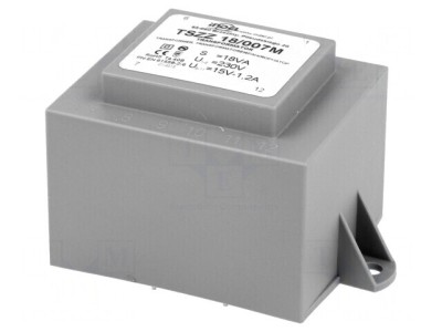 Transformator &amp;Icirc;ncapsulat PCB 18VA 230VAC 15V 1,2A foto