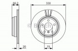 Disc frana BMW Seria 3 (F30, F35, F80) (2011 - 2016) BOSCH 0 986 479 622