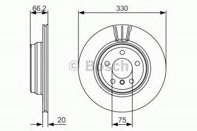 Disc frana BMW Seria 4 Cupe (F32, F82) (2013 - 2016) BOSCH 0 986 479 622 foto