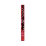 Tub de confetii, flippy, party popper, 30x5 cm, confetii lucioase rezistente la foc, eliberare prin rasucire, rosu
