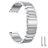 Cumpara ieftin Curea din metal, compatibila Samsung Galaxy Watch 5, 44mm, telescoape Quick Release, Silver