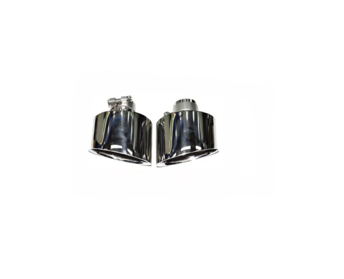 Ornament de toba compatibil Audi model tip RS-Argintiu