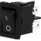 Intrerupator OFF-ON, 2 pozitii, DPST, BULGIN - T8550VBBB076W