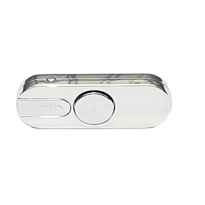 Bricheta Argintie cu incarcare USB Spinner