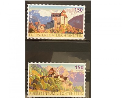 PC83 - Liechtenstein 2017 Europa CEPT/ Castele, serie MNH, 2v foto