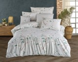 Cumpara ieftin Lenjerie de pat din bumbac 100%, dubla, cu 2 fete de perna, Valentini Bianco model Laris