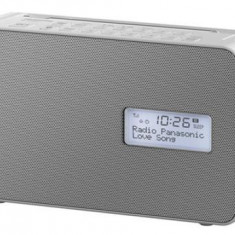 Radio FM Panasonic RF-D30BTEG-W, DAB+, BT, Ceas cu alarma (Alb)
