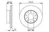 Disc Frana Bosch 0 986 479 S70 Citroen Fiat Opel Peugeot Vauxhall Boxer Ducato Jumper Movano