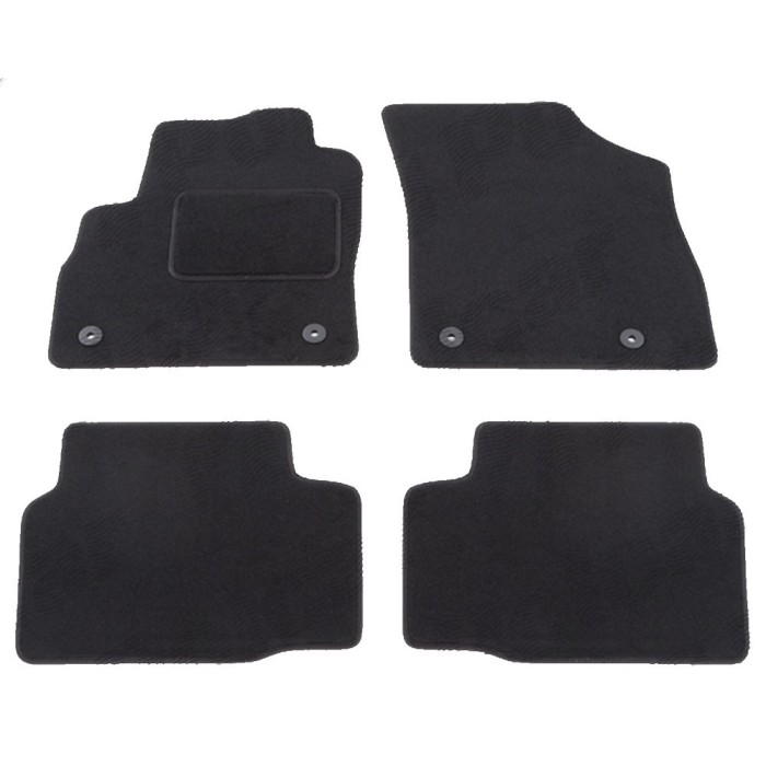 Set covorase auto mocheta Velor Opel Astra K, 10.2015-02.2022, negru,