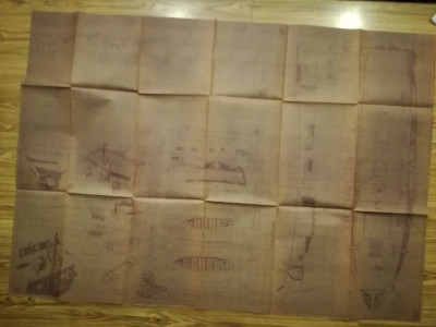 Afis, Plansa corabie veche II , 100 x 70 cm foto