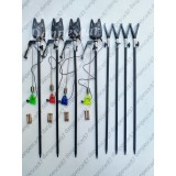 SET 4 Avertizori FL JY75 CU 4 Swingeer MKM2 cu iluminare si 8 Tije