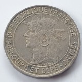 Franța Guadelupa 1 franc / francs 1921, Europa