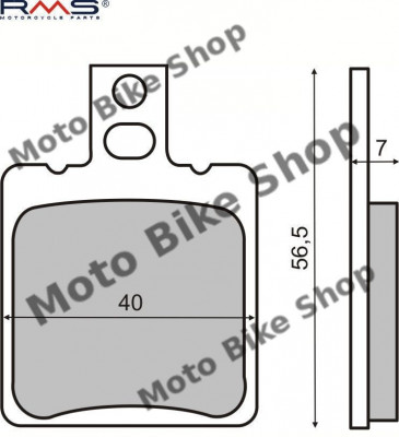 MBS Placute frana Aprilia SR &amp;#039;97-&amp;#039;08, Cod Produs: 225100010RM foto