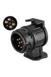 Adaptor priză universal, Yefound, 13 la 7 pini pentru remorcă, 12V, Plastic, Negru