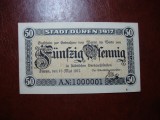 GERMANIA DUREN 50 PF.1917 UNC