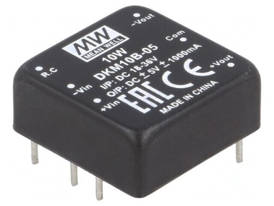 Convertor DC/DC 10W 18-36V la 5V și -5V THT DKM10B-05 foto