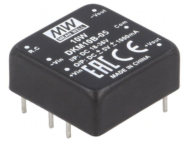 Convertor DC/DC 10W 18-36V la 5V și -5V THT DKM10B-05