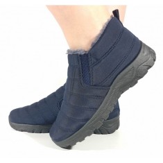 Ghete de fas bleumarin, impermeabile si imblanite model 108061