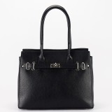 Geanta mare neagra din piele naturala 8901 128
