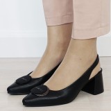 Pantofi negru eleganti din piele naturala BY6887-1 03