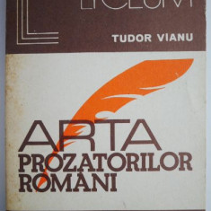 Arta prozatorilor romani – Tudor Vianu (coperta putin uzata)