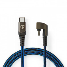 Cablu USB Type C tata - USB Type C tata conector gaming 180 2m NEDIS