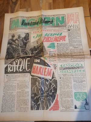 magazin romania libera 15 august 1948-excursie pe ciucas,moda anului foto