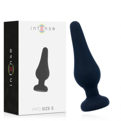 INTENSE - ANAL PLUG PIPO S BLACK SILICONE 9.8 CM foto