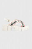 Love Moschino sandale femei, culoarea alb, cu platforma, JA16186G0GIX210A