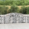 VidaXL Coșuri gabion arcuite 3 buc, 400x50x80/100 cm, fier galvanizat 3146984