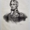 HORATIO NELSON , AMIRAL BRITANIC , LITOGRAFIE , DESEN de GREVEDON , litografiat de C. MOTTE , 1826