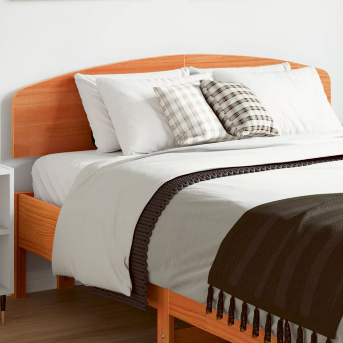 Tablie de pat, maro ceruit, 120 cm, lemn masiv de pin GartenMobel Dekor