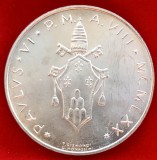 (A779) MONEDA DIN ARGINT VATICAN - 500 LIRE 1970, PAPA PAUL VI, TIRAJ 110.000 BUC, STARE FOARTE BUNA, Europa