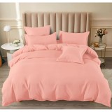 Cumpara ieftin Lenjerie de pat dublu Bumbac Finet 6 Piese cu Elastic, Roz- SIPRT184