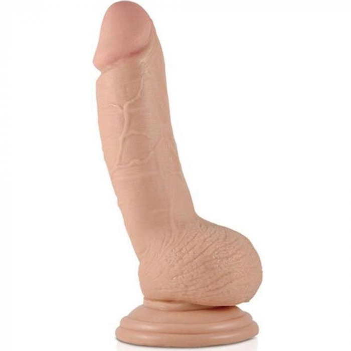 George - Dildo Realistic cu Ventuză și Testicule 18 cm