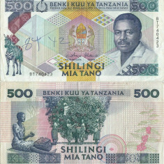 1989 , 500 shilingi ( P-21b ) - Tanzania