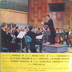 Disc vinil, LP. Miniaturi Simfonice-Orchestra Simfonic&#259; A Radioteleviziunii, Dirijor: Iosif Conta