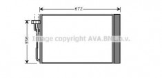 Radiator clima pentru Bmw Seria 5 (e60) 520 i 523 525 xDrive xi 530 540 545 550 M AVA QUALITY COOLING - BWA5267 foto