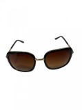 Ochelari de soare dama, UV400, Negru, Plastic, Maro, Oem