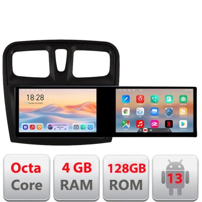 Navigatie Dacia Sandero 2012-2020 var B Edotec 2 ecrane 8 core 4+128 21.6 inch Incell android Wifi 5Ghz gps internet a CarStore Technology foto