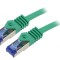 Cablu Patch S/FTP Cat6a Verde 1m LSZH