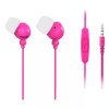 Casti In-Ear Maxell Plugz, 3.5mm, Roz, cu Microfon In-Line, Handsfree