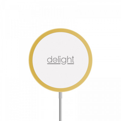 Delight - Platformă magnetică de &amp;icirc;ncărcare fără fir &amp;ndash; Type C - auriu foto