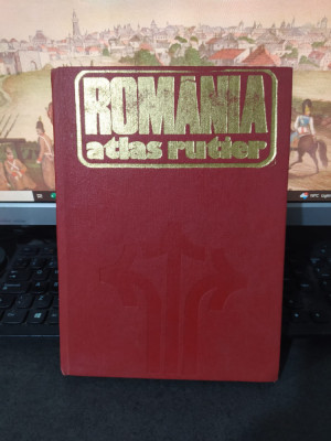 Rom&amp;acirc;nia Atlas rutier ed. 2 Dragomir, B&amp;acirc;lea, Mureșanu, Epure, București 1981, 111 foto