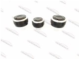 Set 3 Butoane AC Clima VW Golf 5 6 Passat B6 Touran Jetta Polo 6R Caddy Amarok Leon Altea Toledo - Aluminiu Gri/Negru