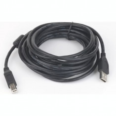 CABLU USB GEMBIRD pt. imprimanta USB 2.0 (T) la USB 2.0 Type-B (T) 3m conectori auriti negru CCP-USB2-AMBM-10