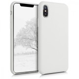 Husa pentru Apple iPhone X / iPhone XS, Silicon, Alb, 46313.02, Carcasa, Kwmobile