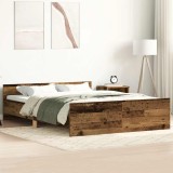 Cumpara ieftin Cadru de pat fără saltea Lemn vechi 140x200cm Lemn prelucrat