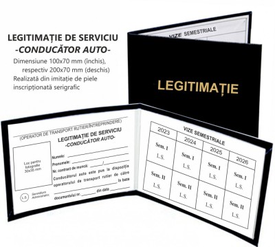 Legitimații - diverse modele - cartonate sau tip ecuson foto